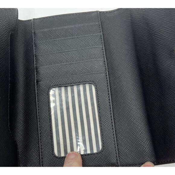 Kate Spade New York Saffiano Wristlet For Devices up to 5.7" Black Wallet Clutch - Picture 12 of 14